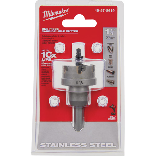 Scies-cloches au carbure monobloc, 1-1/4", Profondeur de la coupe de 3/16" Helyx Safety & Industrial Supplies