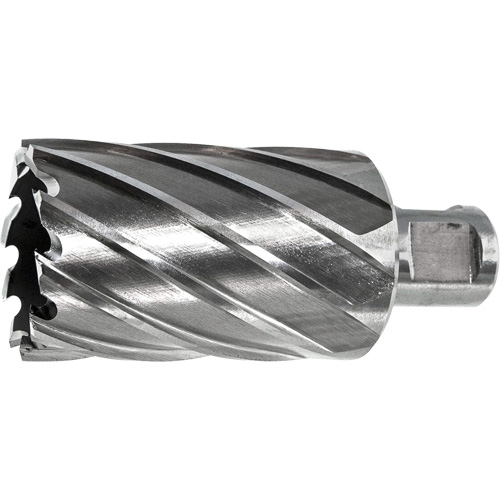 DRILLCO Annular Cutter, 7/16" Diameter, High Speed Steel, 1" Depth of Cut, 3/4" Shank Helyx Safety & Industrial Supplies
