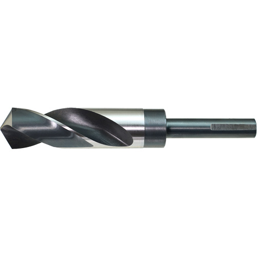 DRILLCO 3-Flat S&D Reduced Shank Drill Bit, 9/16", High Speed Steel, 3" Flute, 118° Point Helyx Safety & Industrial Supplies