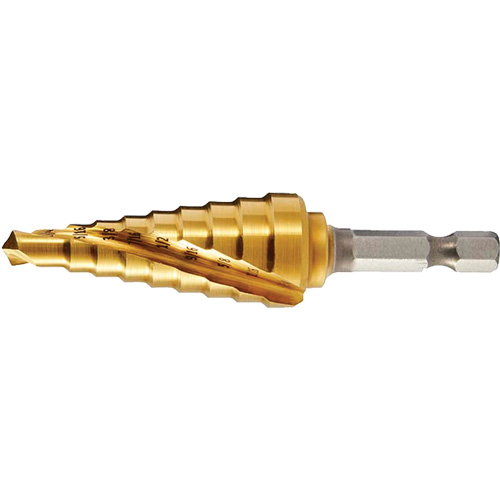 DRILLCO #2 Step Drill, 1/4" - 3/4" , 1/16" Increments Helyx Safety & Industrial Supplies
