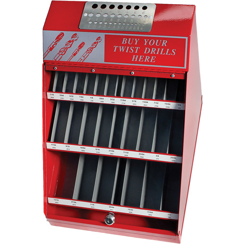 Ensemble de pr&eacute;sentoir pour forets fractionnaires DRILLCO, 540 morcea Helyx Safety & Industrial Supplies