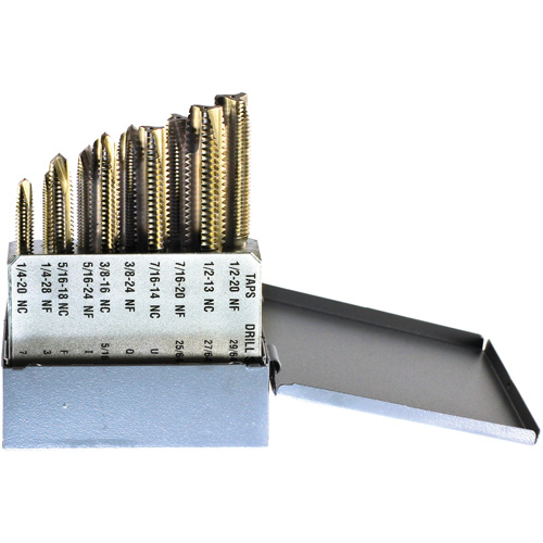 DRILLCO Tap Set, 10 Pieces Helyx Safety & Industrial Supplies