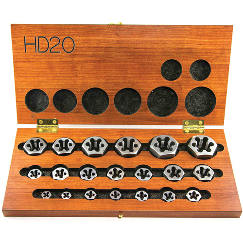 DRILLCO Hex Threading Die Set, 20 Pieces Helyx Safety & Industrial Supplies