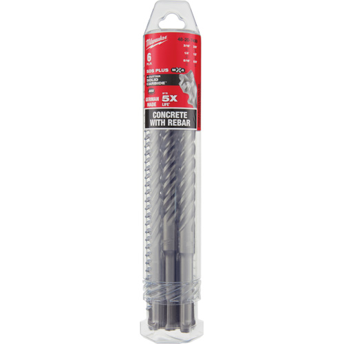Trousse de forets &agrave; 4 cannelures pour perceuse &agrave; percussion MX4, 6 morceaux, Carbure Helyx Safety & Industrial Supplies