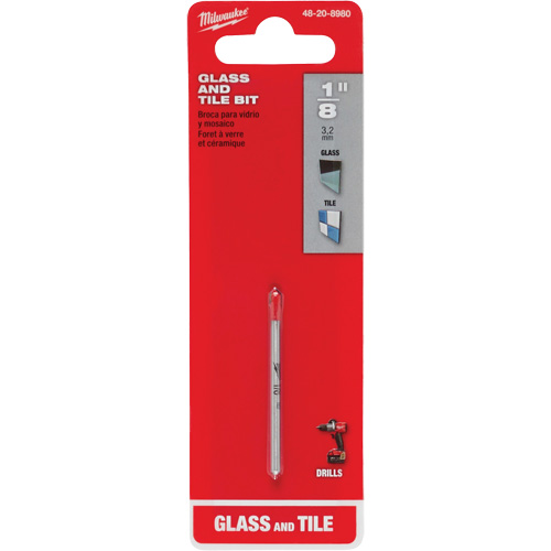 Glass & Tile Bit, 1/8", Carbide Helyx Safety & Industrial Supplies