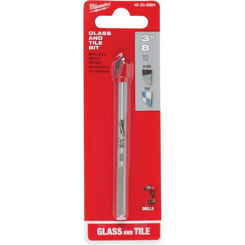 Glass & Tile Bit, 3/8", Carbide Helyx Safety & Industrial Supplies