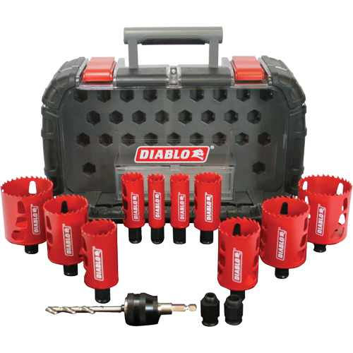 Ensemble de scies-cloches bim&eacute;talliques &agrave; usage g&eacute;n&eacute;ral, 14 morceaux Helyx Safety & Industrial Supplies