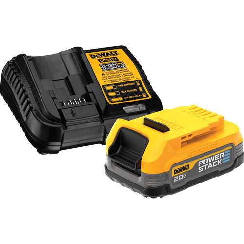Max* Powerstack Compact Battery Kit & Charger, Lithium-Ion, 20 V, 1.7 A Helyx Safety & Industrial Supplies