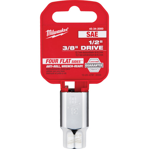 SAE Socket with Four Flat Sides, 3/8", 1/2" Drive, 6 Points Helyx Safety & Industrial Supplies