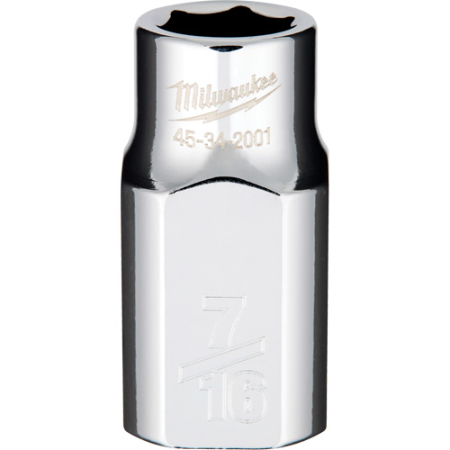SAE Socket with Four Flat Sides, 7/16", 1/2" Drive, 6 Points Helyx Safety & Industrial Supplies