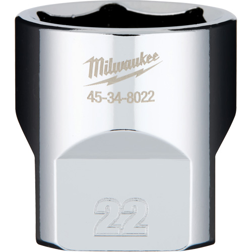 Metric Socket with Four Flat Sides, 22 mm, 3/8" Drive, 6 Points Helyx Safety & Industrial Supplies