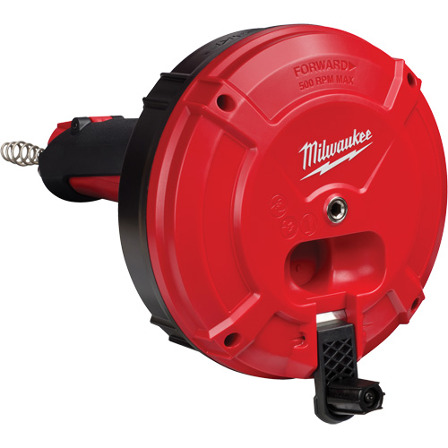 Trapsnake Auger with Cable Drive Automatic Feed & Retract, Powered, 25' Cable Length, 1/4" Cable Diameter Helyx Safety & Industrial Supplies