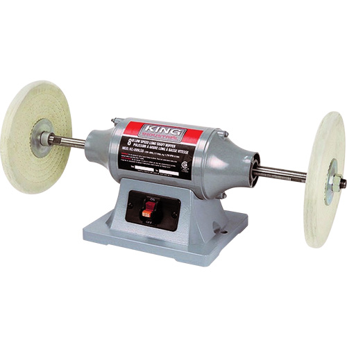 Low-Speed Long Shaft Buffer, 8" Pad, 120 V, 2.5 A, 1750 RPM Helyx Safety & Industrial Supplies
