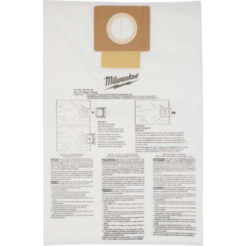 Fleece Dust Bags, 6 US Gal. Helyx Safety & Industrial Supplies