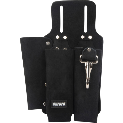 Lineman's Tool Pouch, Multiple Tool Holder, Leather, 3 Pockets Helyx Safety & Industrial Supplies