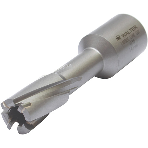 Core Cut Annular Cutter with Weldon Shank, 12 mm Diameter, Carbide, 30 mm Depth of Cut, 3/4" Shank Helyx Safety & Industrial Supplies