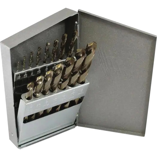Jeu de forets courts Triumph, 13 morceaux, Acier rapide Helyx Safety & Industrial Supplies