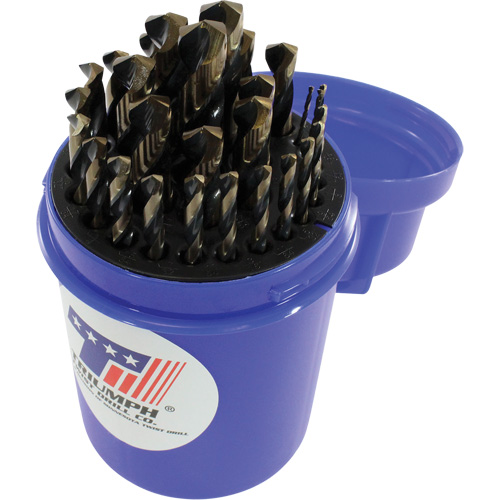 Jeu de forets Triumph, 115 morceaux, Acier rapide Helyx Safety & Industrial Supplies