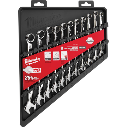 Wrench Set, Combination, 11 Pieces, Metric Helyx Safety & Industrial Supplies
