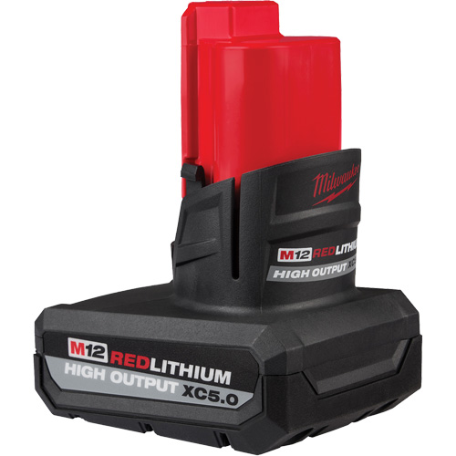 M12 Redlithium High Output XC5.0 Battery Pack, Lithium-Ion, 12 V, 5 Ah Helyx Safety & Industrial Supplies