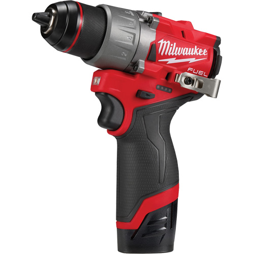 Ensemble perceuse/visseuse M12 Fuel, Lithium-ion, 12 V, Mandrin 1/2", Couple 400 lb-po Helyx Safety & Industrial Supplies