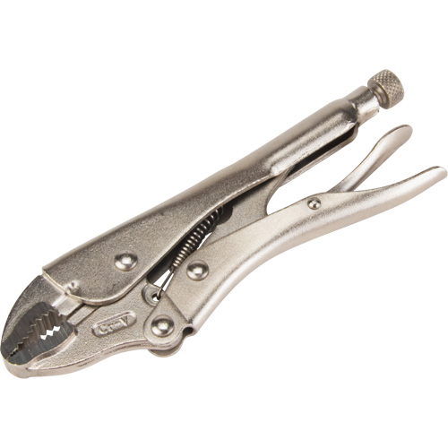 Locking Pliers with Wire Cutter, 7" Length, Curved Jaw Helyx Safety & Industrial Supplies