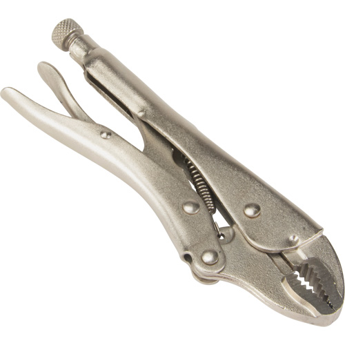 Locking Pliers with Wire Cutter, 7" Length, Curved Jaw Helyx Safety & Industrial Supplies