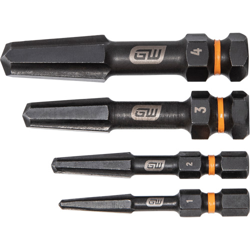 Jeu d'extracteur de vis Bolt Biter, Acier rapide, 4 Morceaux Helyx Safety & Industrial Supplies