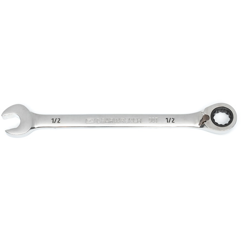 Cl&eacute; &agrave; cliquets r&eacute;versible &agrave; 90 dents, 12 pans, 1/2", Fini Chrome/Poli Helyx Safety & Industrial Supplies