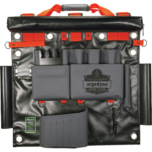 Arsenal 5710 Bucket Truck Tool Board with Tool Tethering Attachment Points, Nylon, 8 Pockets, Grey Helyx Safety & Industrial Supplies