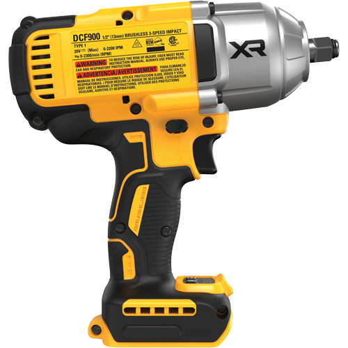 Cl&eacute; &agrave; chocs &agrave; couple &eacute;lev&eacute; et mandrin &agrave; anneau ouvert XR (outil seulement), 20 V, Mandrin 1/2" Helyx Safety & Industrial Supplies