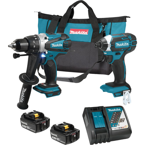 Trousse de 2 outils sans fil LXT avec moteurs sans balai, Lithium-ion, 18 V Helyx Safety & Industrial Supplies