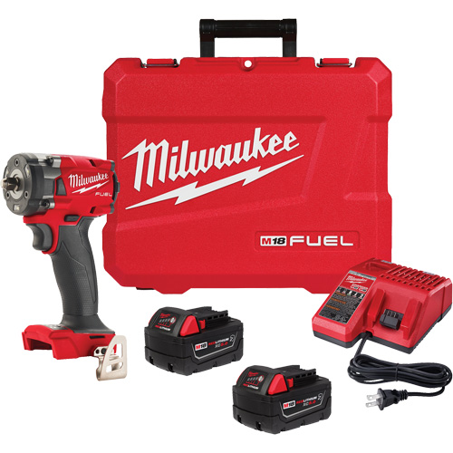 Cl&eacute; &agrave; choc compacte M18 Fuel avec ensemble d'anneau &agrave; friction, 18 V, Mandrin 3/8" Helyx Safety & Industrial Supplies