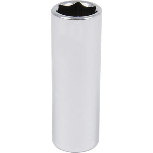 Douille chrom&eacute;e, 1-1/8", Prise 1/2", 6 pans, Profond Helyx Safety & Industrial Supplies