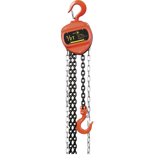 VCH Series Chain Hoist, 20' Lift, 2200 lbs. (1 tons) Capacity, Heat-Treated Alloy Steel Chain Helyx Safety & Industrial Supplies