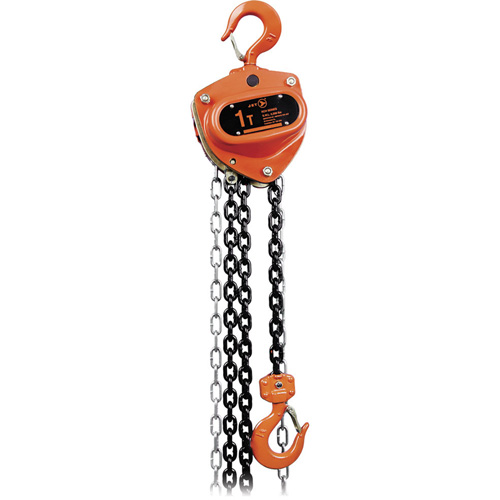 Palan &agrave; chaîne s&eacute;rie KCH pour usage intensif, Lev&eacute;e 20', Capacit&eacute; 1100 lb (0,5 tonne), Chaîne Acier alli&eacute; trait&eacute; &agrave; chaud Helyx Safety & Industrial Supplies