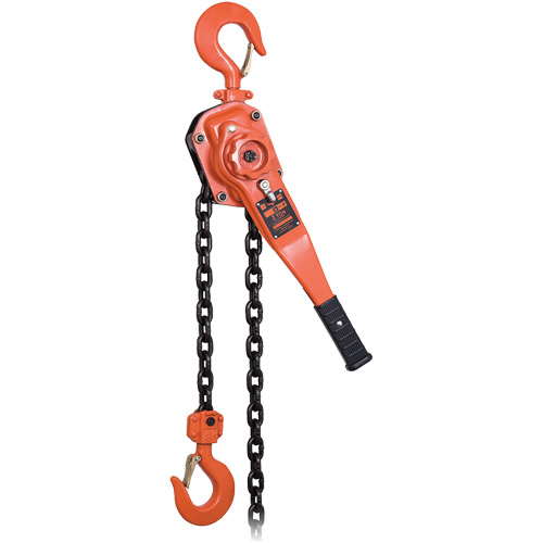 Palan &agrave; chaîne &agrave; levier s&eacute;rie KLP pour usage intensif, Lev&eacute;e 5', Cabacit&eacute; 6000 lb (3 tonnes) Helyx Safety & Industrial Supplies