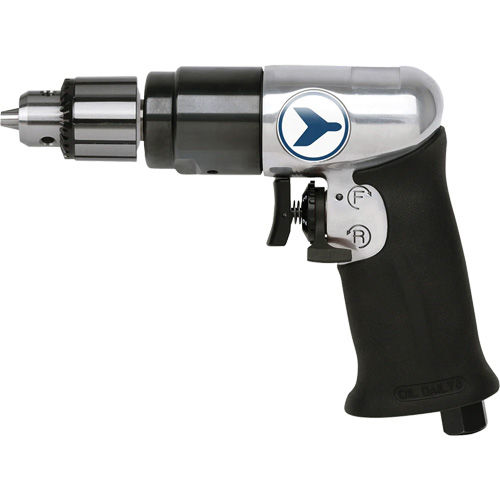 AD38VSRK Perceuse pneumatique &agrave; vitesse variable, 6 pi³/min, 1/4" NPT, 82 dBA, 3/8" mandrin, Avec cl&eacute; Helyx Safety & Industrial Supplies