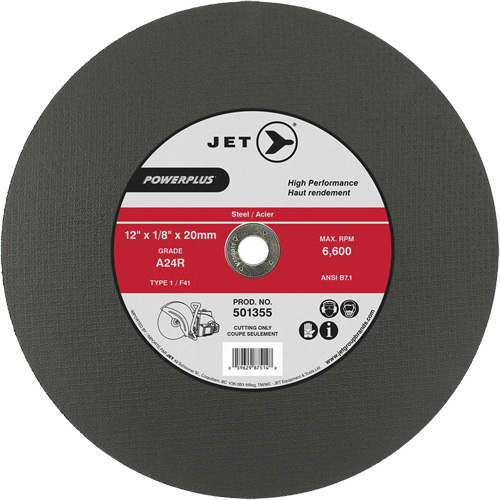 A24R PowerPlus Cut-Off Wheel, 14" x 1/8", 20 mm Arbor, Type 1, 5500 RPM Helyx Safety & Industrial Supplies