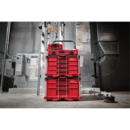 Boîte &agrave; outils avec 4 tiroirs PackOut, 16-3/10" x 22-1/5" x 14-3/10", Rouge Helyx Safety & Industrial Supplies