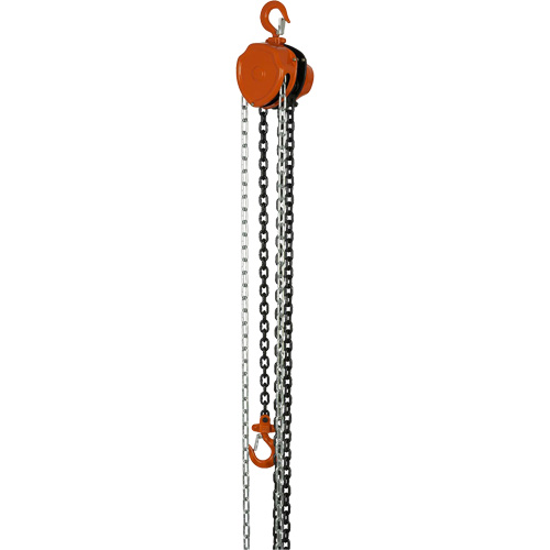 VHC Series Chain Hoists, 10' Lift, 1100 lbs. (0.5 tons) Capacity, Alloy Steel Chain Helyx Safety & Industrial Supplies
