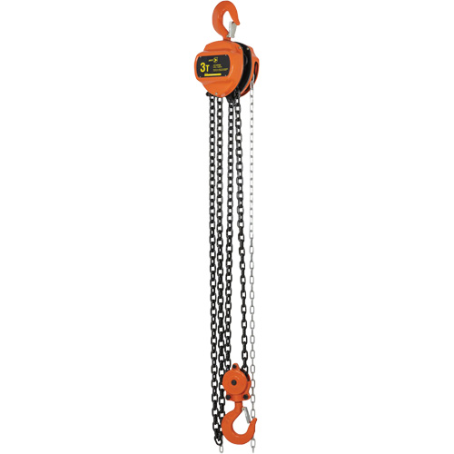VHC Series Chain Hoists, 10' Lift, 6600 lbs. (3 tons) Capacity, Alloy Steel Chain Helyx Safety & Industrial Supplies