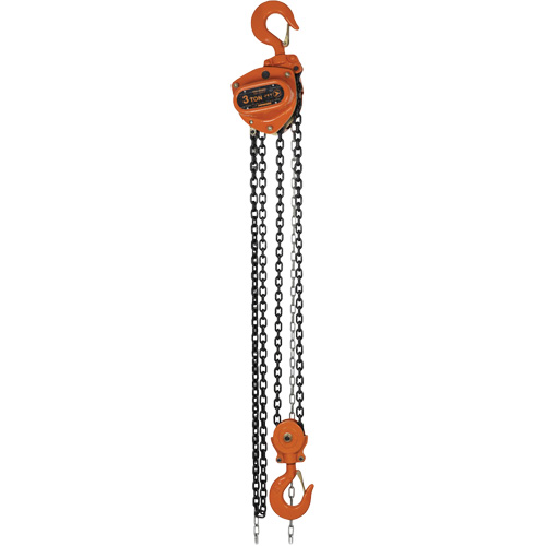 KCH Series Chain Hoists, 10' Lift, 6600 lbs. (3 tons) Capacity, Alloy Steel Chain Helyx Safety & Industrial Supplies