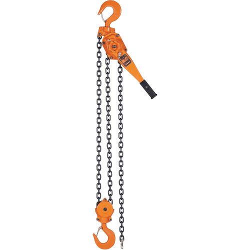 KLP Series Lever Chain Hoists, 5' Lift, 12000 lbs. (6 tons) Capacity, Steel Chain Helyx Safety & Industrial Supplies