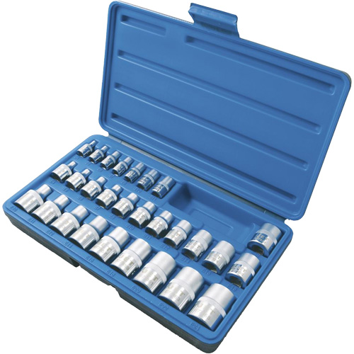 SS328TS Jeu de douilles externes, Torx, Prise 1/2"/1/4"/3/8", 28 mr Helyx Safety & Industrial Supplies