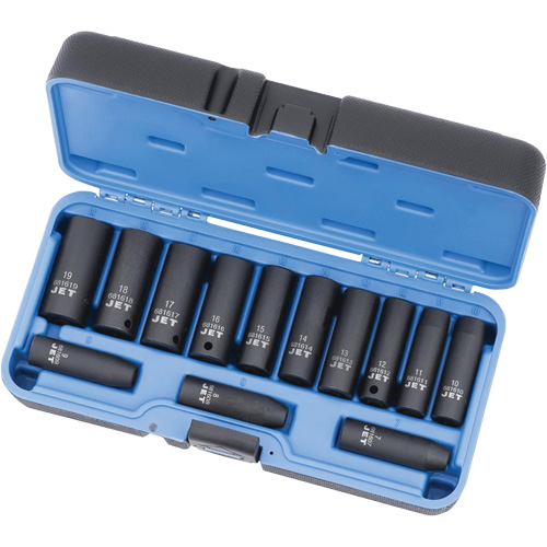PS1338DM Jeux - douilles, 13 Mcx, Chocs, Prise de 3/8", Profond Helyx Safety & Industrial Supplies