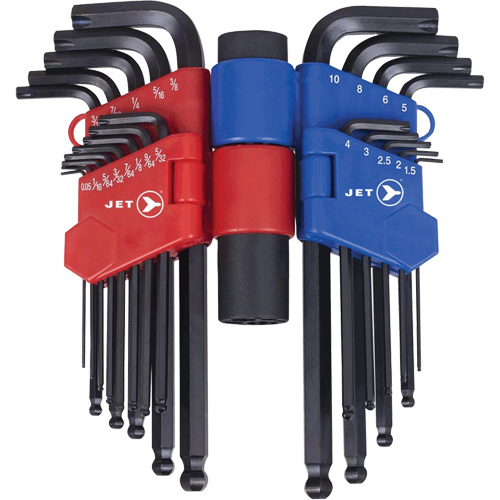 JHHK-22 Hextractor Hex Key Wrench Sets, 22 Pcs., Metric & Imperial Helyx Safety & Industrial Supplies
