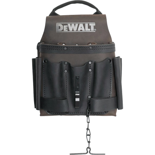 Pochette pour outils d'&eacute;lectricien, Porte-outil multiple, Cuir, 8 Poches Helyx Safety & Industrial Supplies