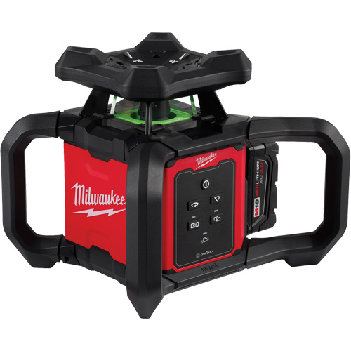 Ensemble de niveau rotatif au laser int&eacute;rieur vert M18 avec t&eacute;l&eacute;commande/r&eacute;cepteur & support mural, 1000' (304,8 m) Helyx Safety & Industrial Supplies