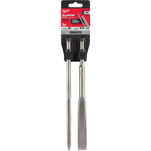 SDS PLUS Sledge Bull Point & Flat Chisel Set Helyx Safety & Industrial Supplies
